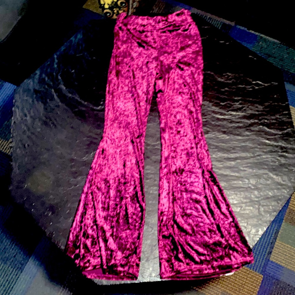 Royal Prince Purple velvety soft pants. Gorgeous color w/adjustable fit-Stretchy
